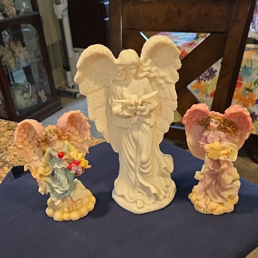 IAC International Pink and White Angel Accent Decor
